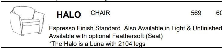 Stylus Sofas HALO CHAIR