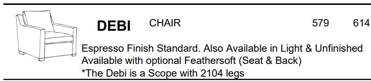 Stylus Sofas DEBI CHAIR