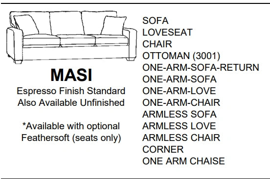 Stylus Sofas MASI SOFA