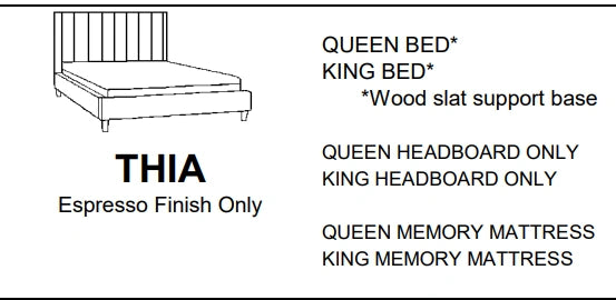 Stylus Sofas THIA QUEEN BED