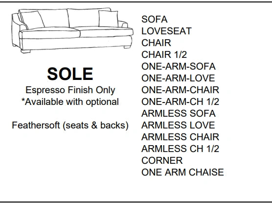 Stylus Sofas SOLE SOFA