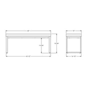 Dryden bench (short version) - 30409
