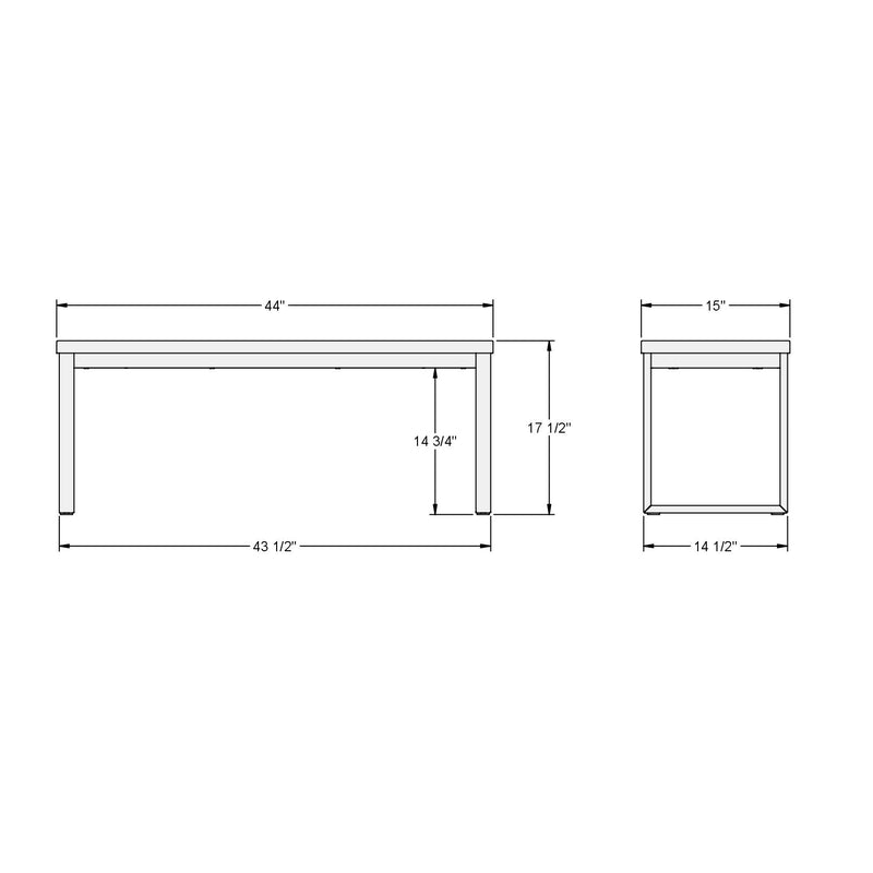 Dryden bench (short version) - 30409B