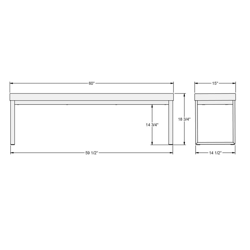 Dryden bench (long version) - 30419
