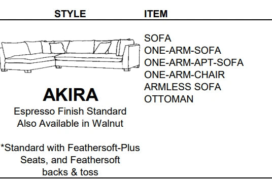 Stylus Sofas AKIRA SOFA