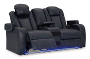 Fyne-Dyme Power Reclining Loveseat with Console - Coastal Roots Furniture (Courtenay, BC)