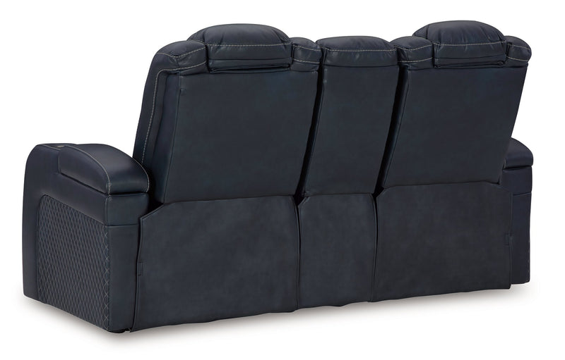 Fyne-Dyme Power Reclining Loveseat with Console - Coastal Roots Furniture (Courtenay, BC)