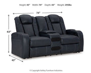 Fyne-Dyme Power Reclining Loveseat with Console - Coastal Roots Furniture (Courtenay, BC)