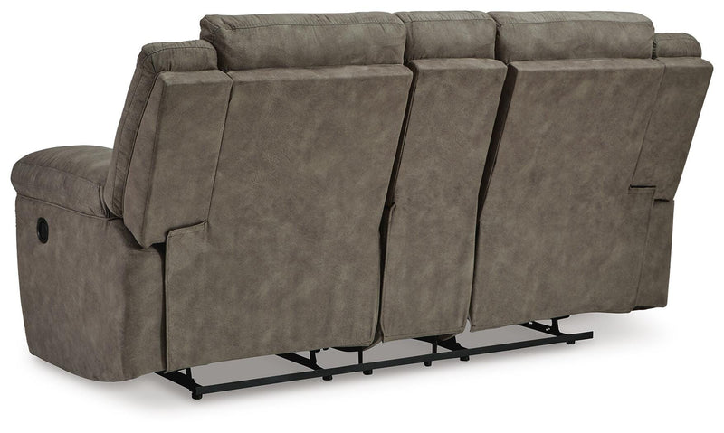 Laresview Reclining Loveseat with Console - Coastal Roots Furniture (Courtenay, BC)