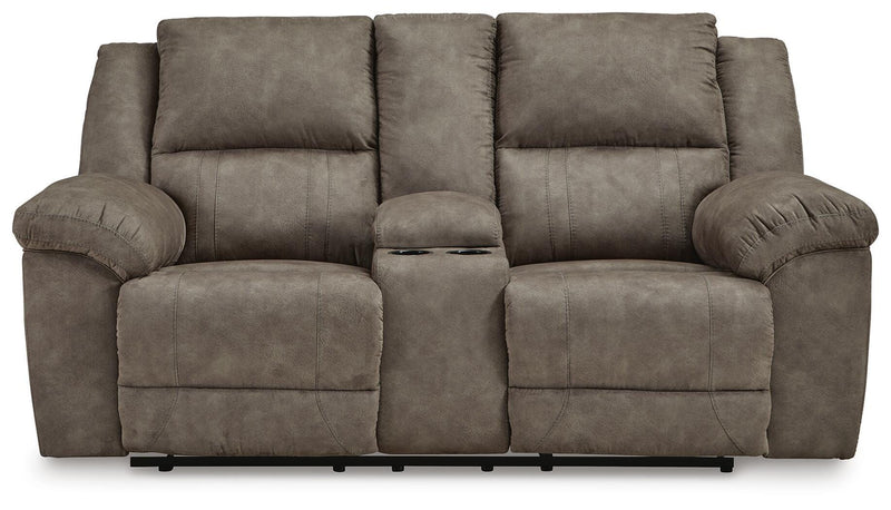 Laresview Reclining Loveseat with Console - Coastal Roots Furniture (Courtenay, BC)