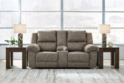 Laresview Reclining Loveseat with Console - Coastal Roots Furniture (Courtenay, BC)