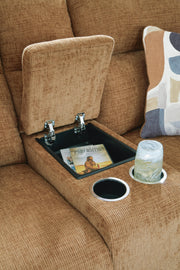 Kanlow Reclining Loveseat with Console - Coastal Roots Furniture (Courtenay, BC)