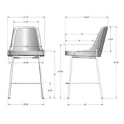 Essie non swivel stool - 40343-26