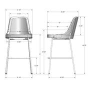 Essie non swivel stool - 40343-30