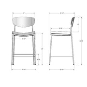 Krista non swivel stool - 40361-26
