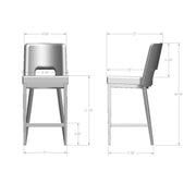 Bryana non swivel stool - 40365-26