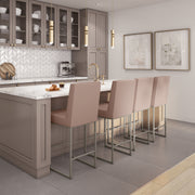 Darlene non swivel stool - 40573-26