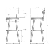 Lauren swivel stool - 40593-34B