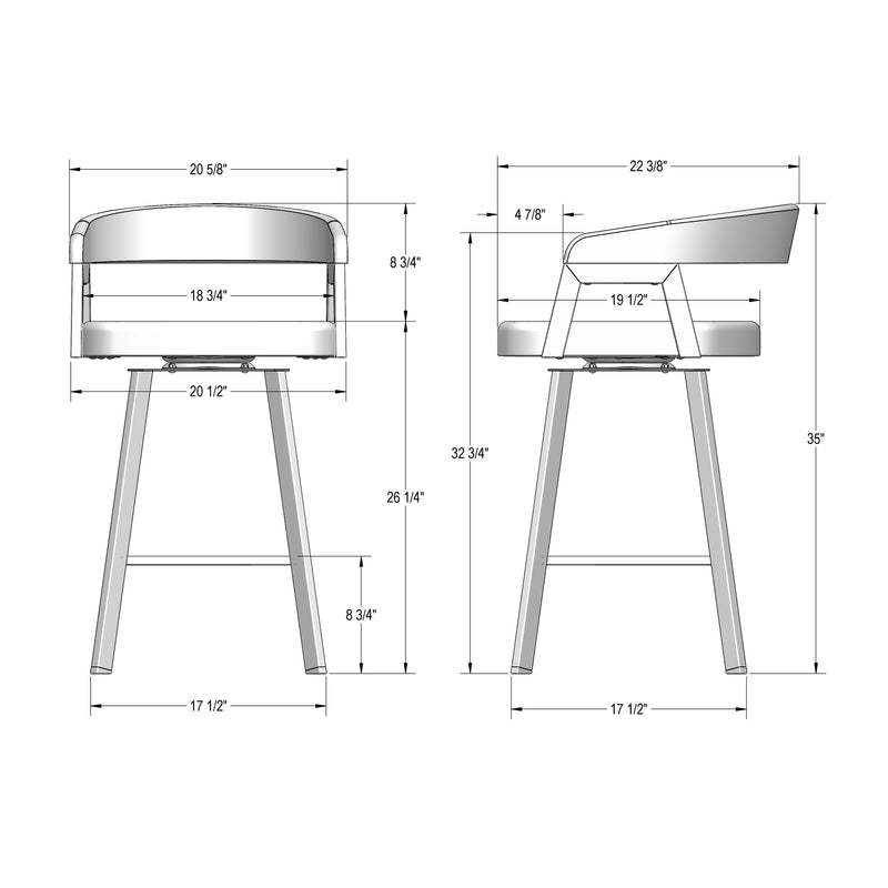 Carmela swivel stool - 41282-26