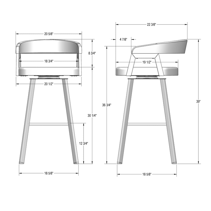 Carmela swivel stool - 41282-30