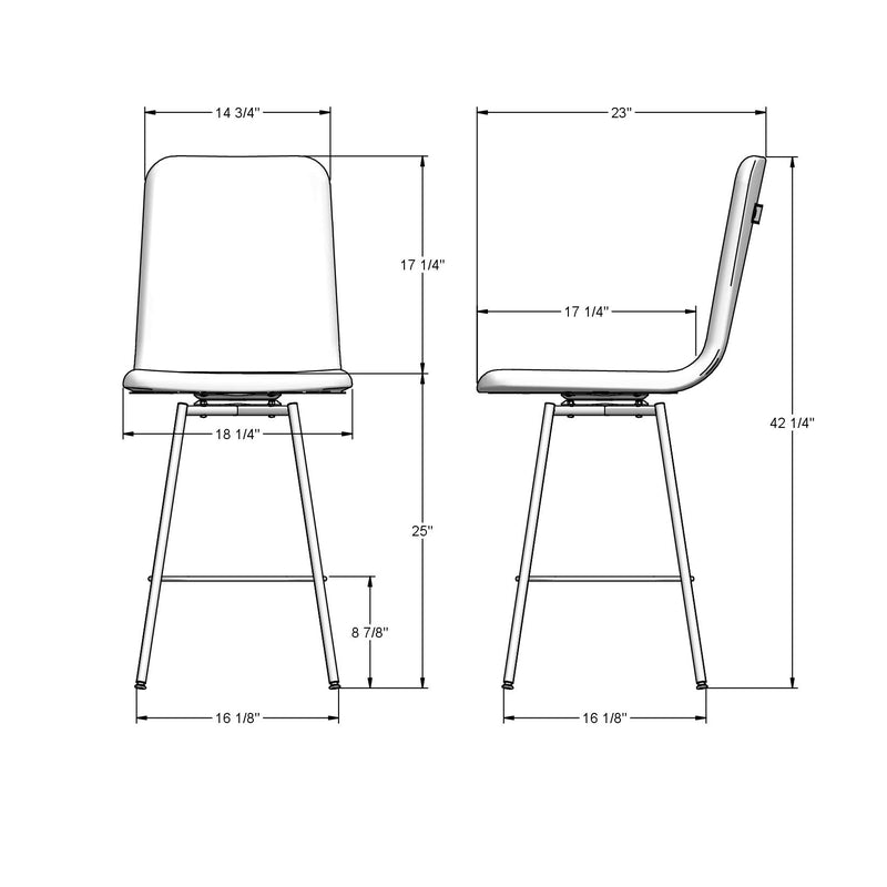 Bray swivel stool - 41333-26