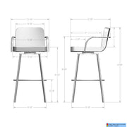 Tricia swivel stool - 41353-30