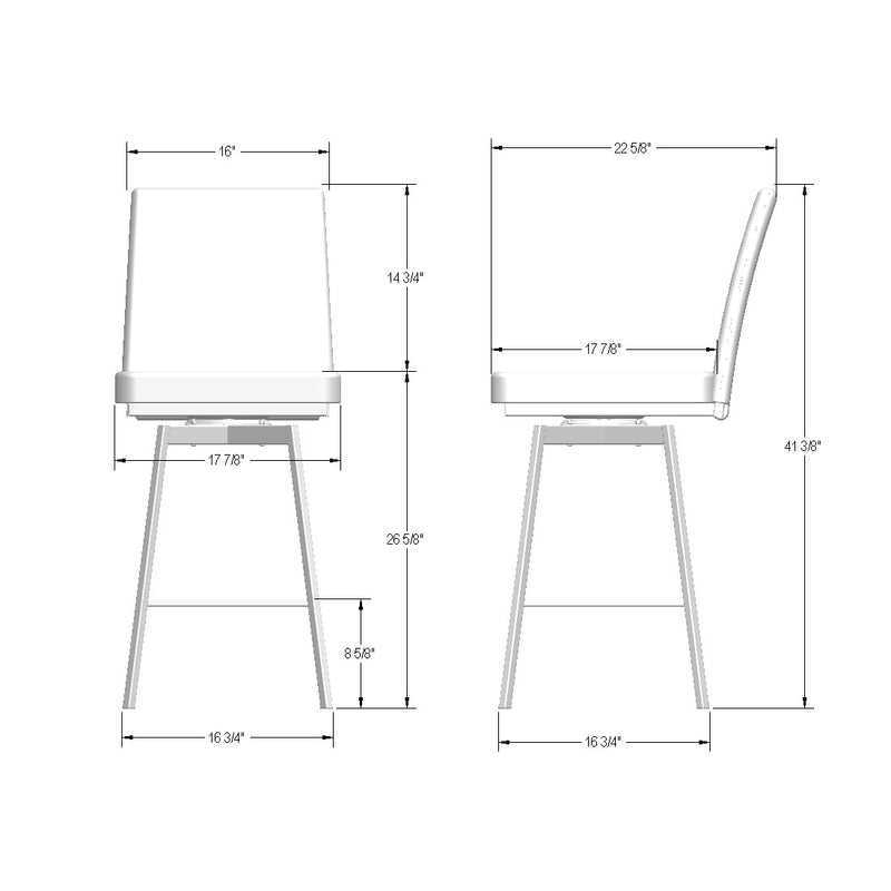 Dorian swivel stool - 41373-26