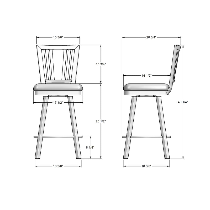 Madison swivel stool - 41406-26