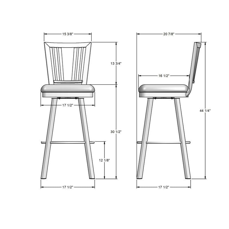 Madison swivel stool - 41406-30