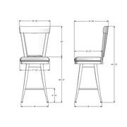 Eleanor swivel stool - 41410-26
