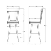 Eleanor swivel stool - 41410-30