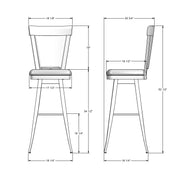 Eleanor swivel stool - 41410-34