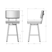 Wesley swivel stool - 41413-26