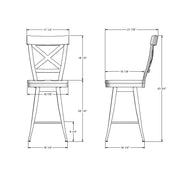Kyle swivel stool - 41414-26B