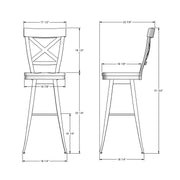 Kyle swivel stool - 41414-34B