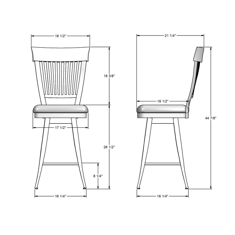 Annabelle swivel stool - 41419-26