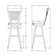 Annabelle swivel stool - 41419-34B