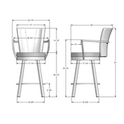 Cardin swivel stool - 41430-26