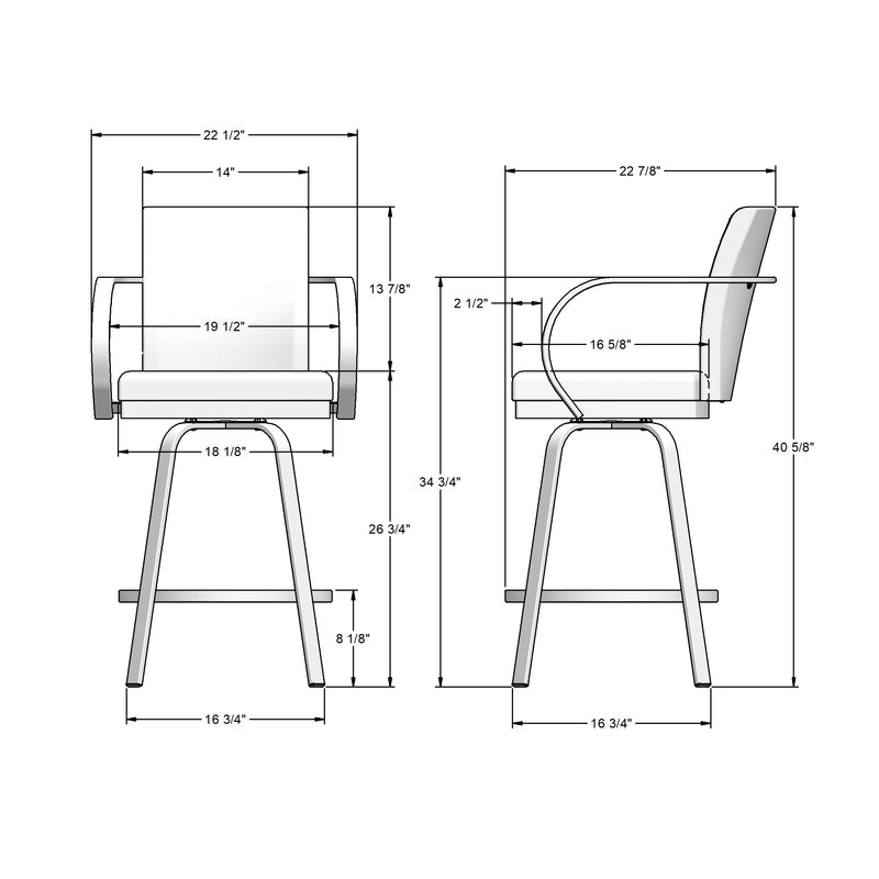 Lance swivel stool - 41436-26