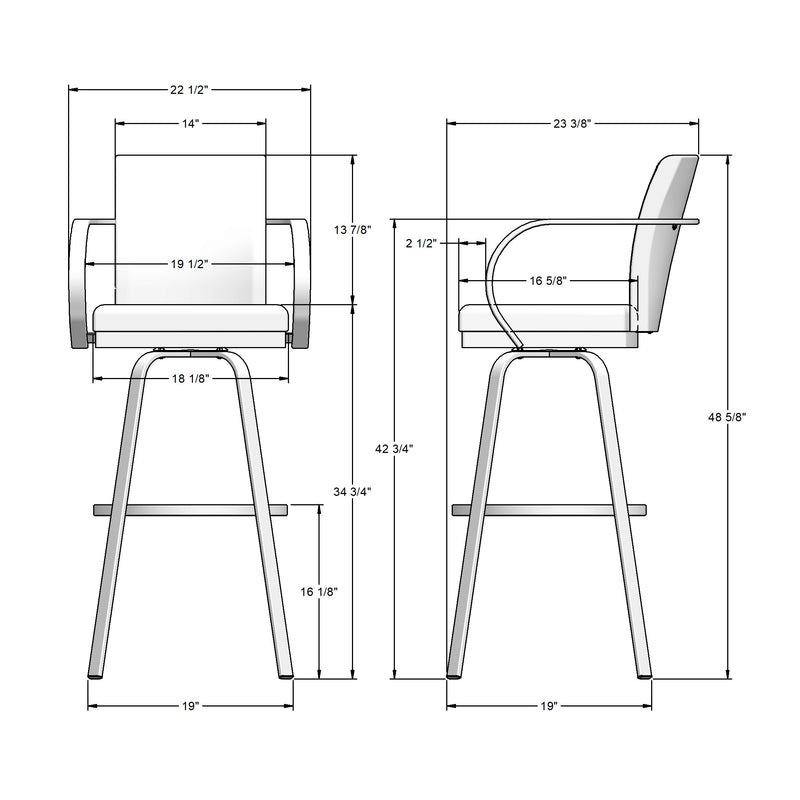 Lance swivel stool - 41436-34