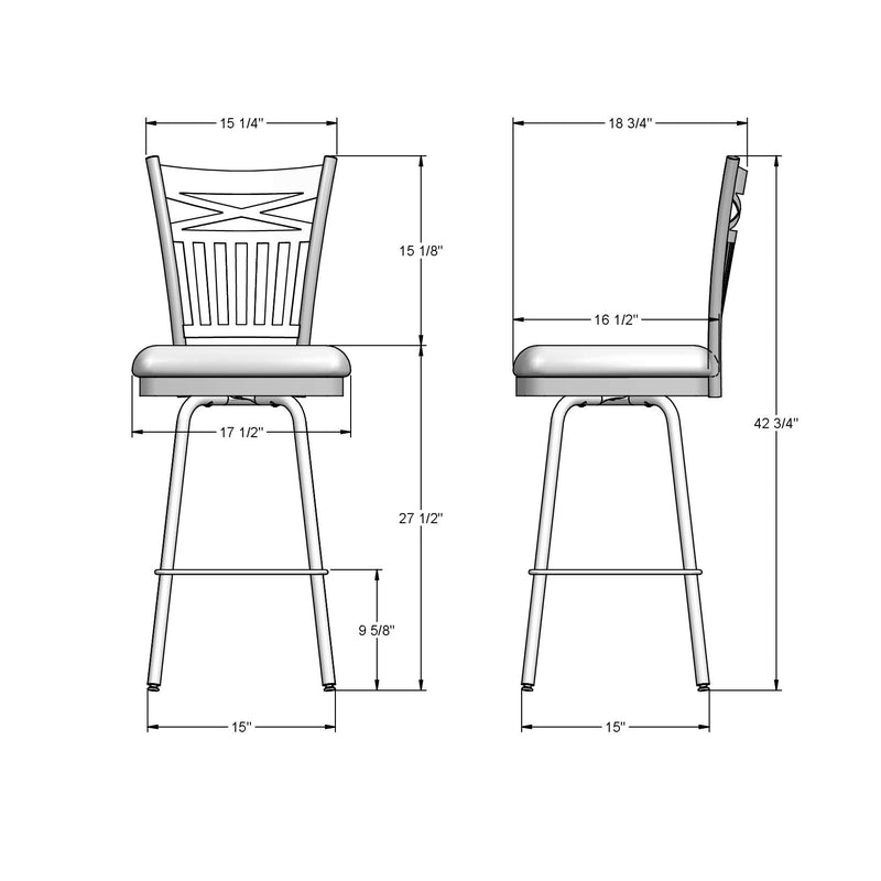 Garden swivel stool - 41488-26