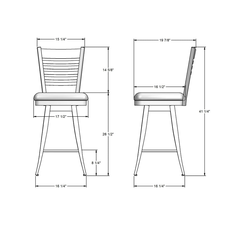 Edwin swivel stool - 41498-26