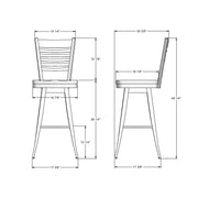 Edwin swivel stool - 41498-30B