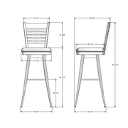 Edwin swivel stool - 41498-34