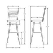 Edwin swivel stool - 41498-34B