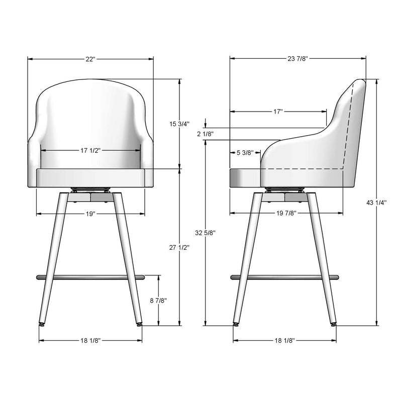 Weston swivel stool - 41534-26