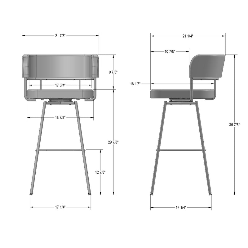 Enya swivel stool - 41562-30