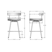Costa swivel stool - 41563-26