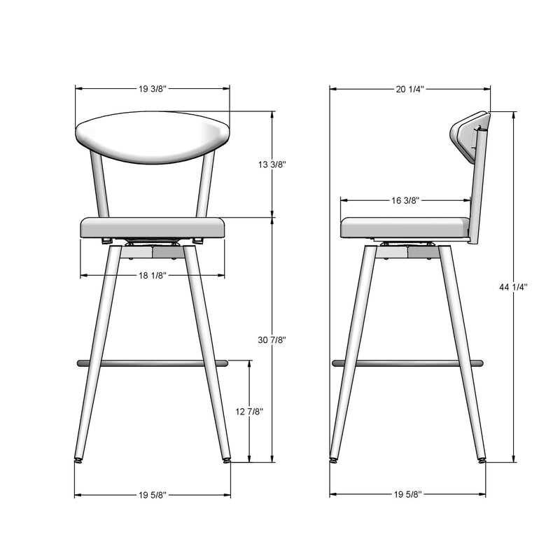 Wilbur swivel stool - 41570-30