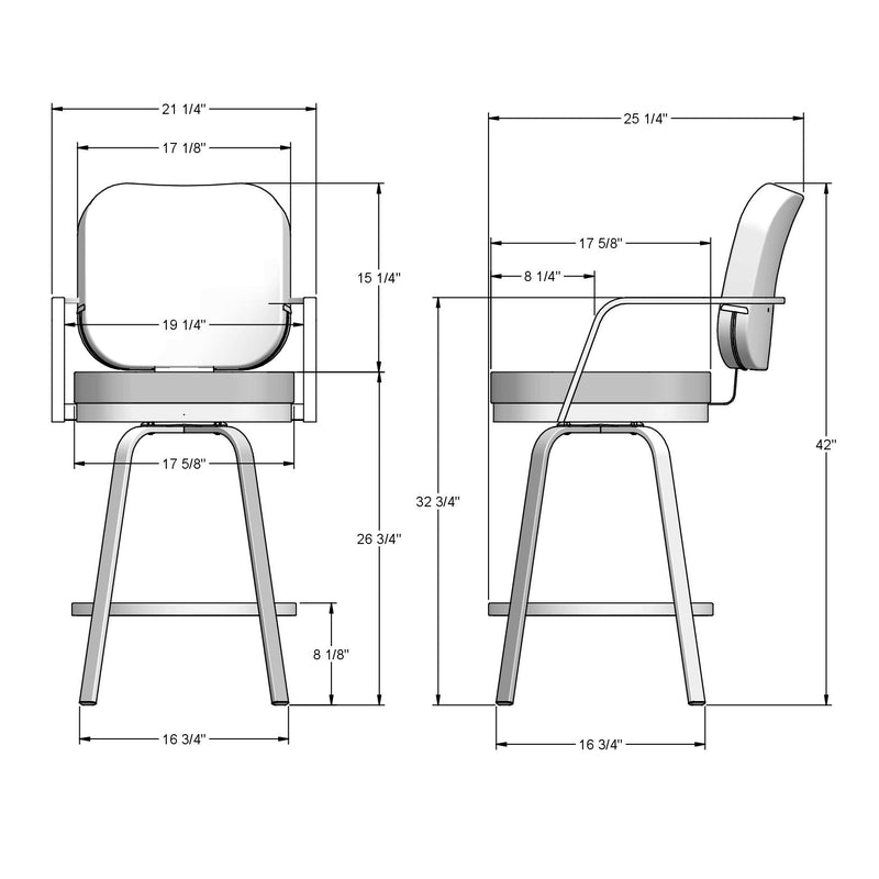 Dorsey swivel stool - 41596-26